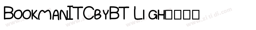 BookmanITCbyBT Li gh字体转换